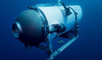 This undated photo provided by OceanGate Expeditions in June 2021 shows the company's Titan submersible. (AP)